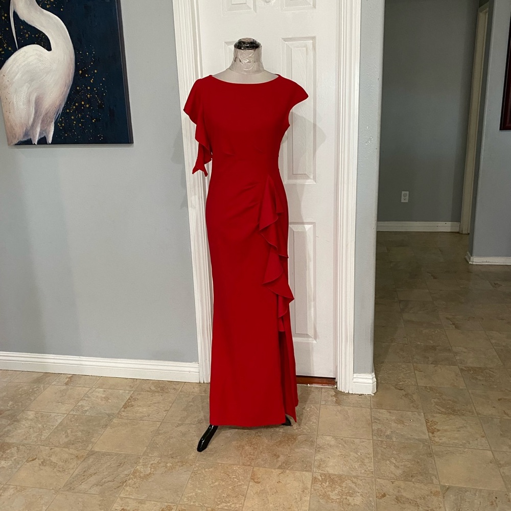 WOOSEA Women Large  Split Bodycon Mermaid Evening Cocktail Long Dress